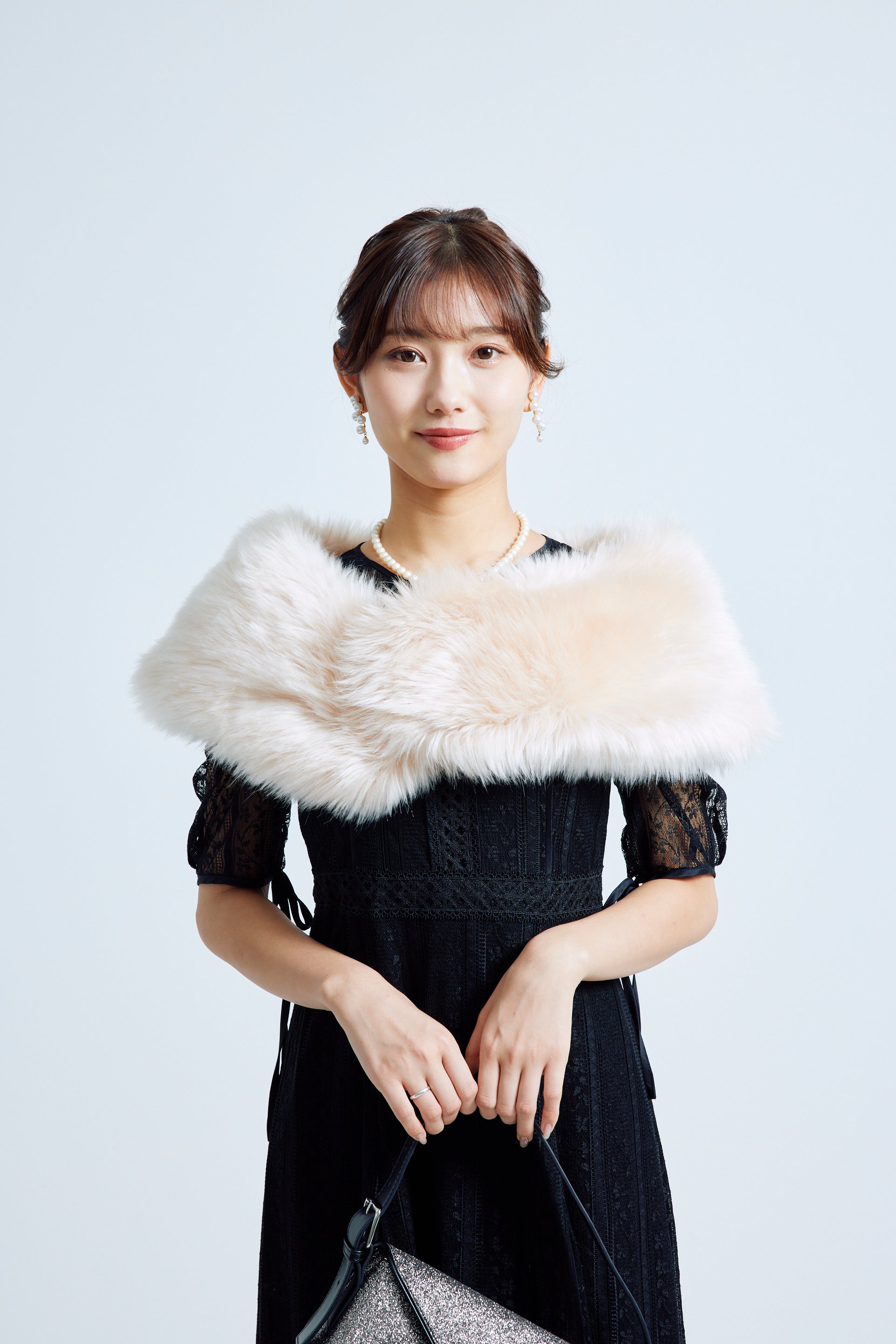 エコファーショール サーモンピンク