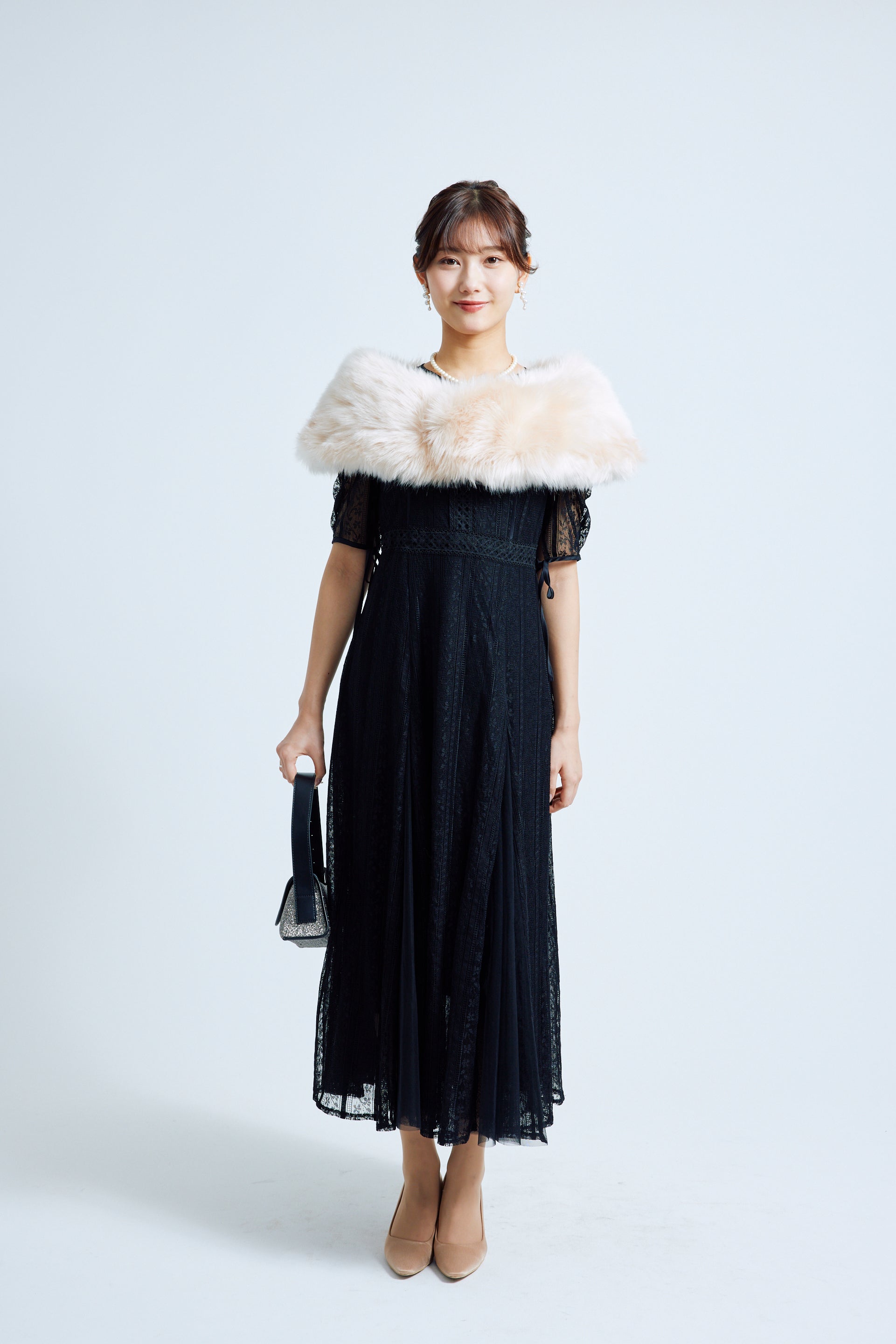 エコファーショール サーモンピンク