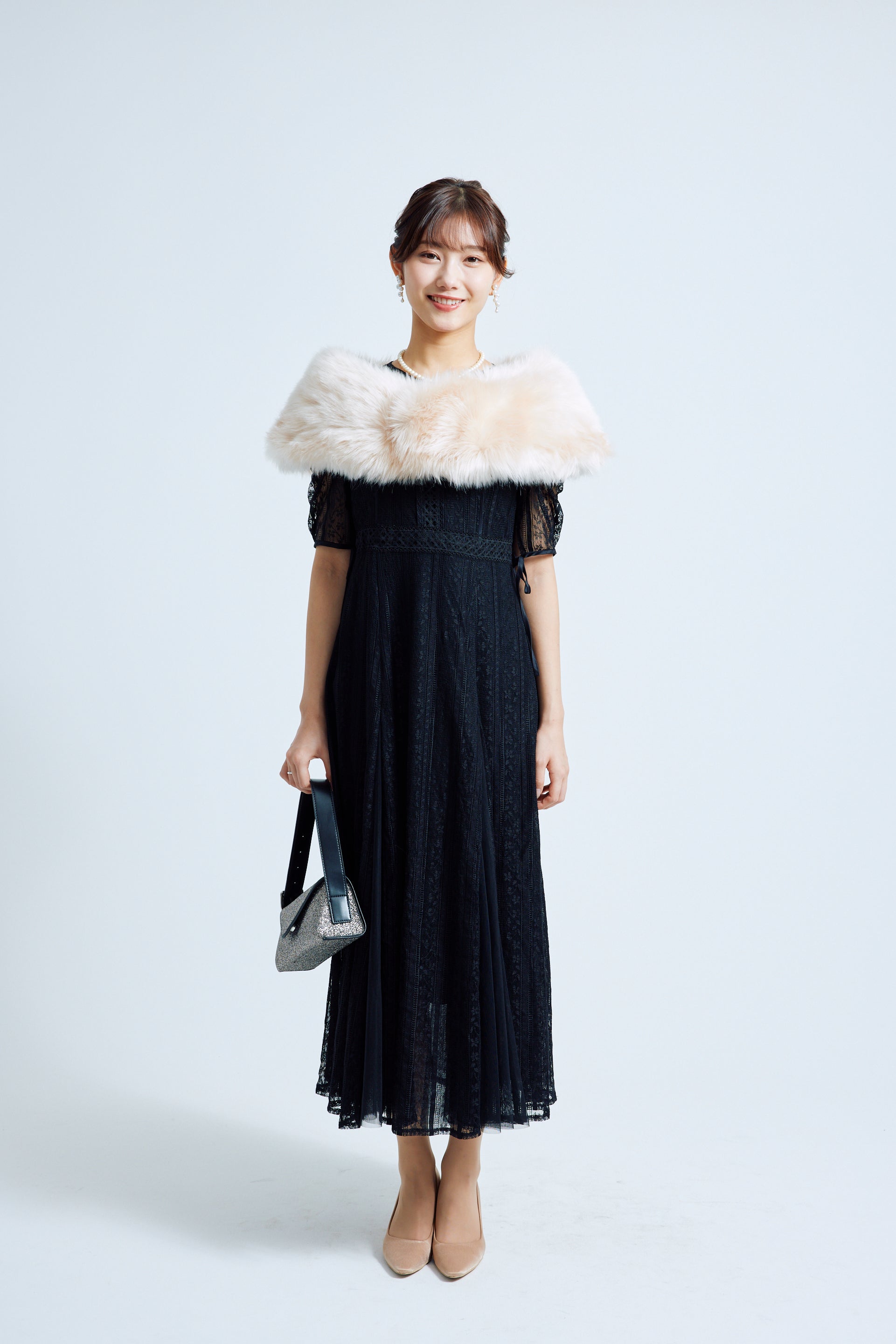 エコファーショール サーモンピンク