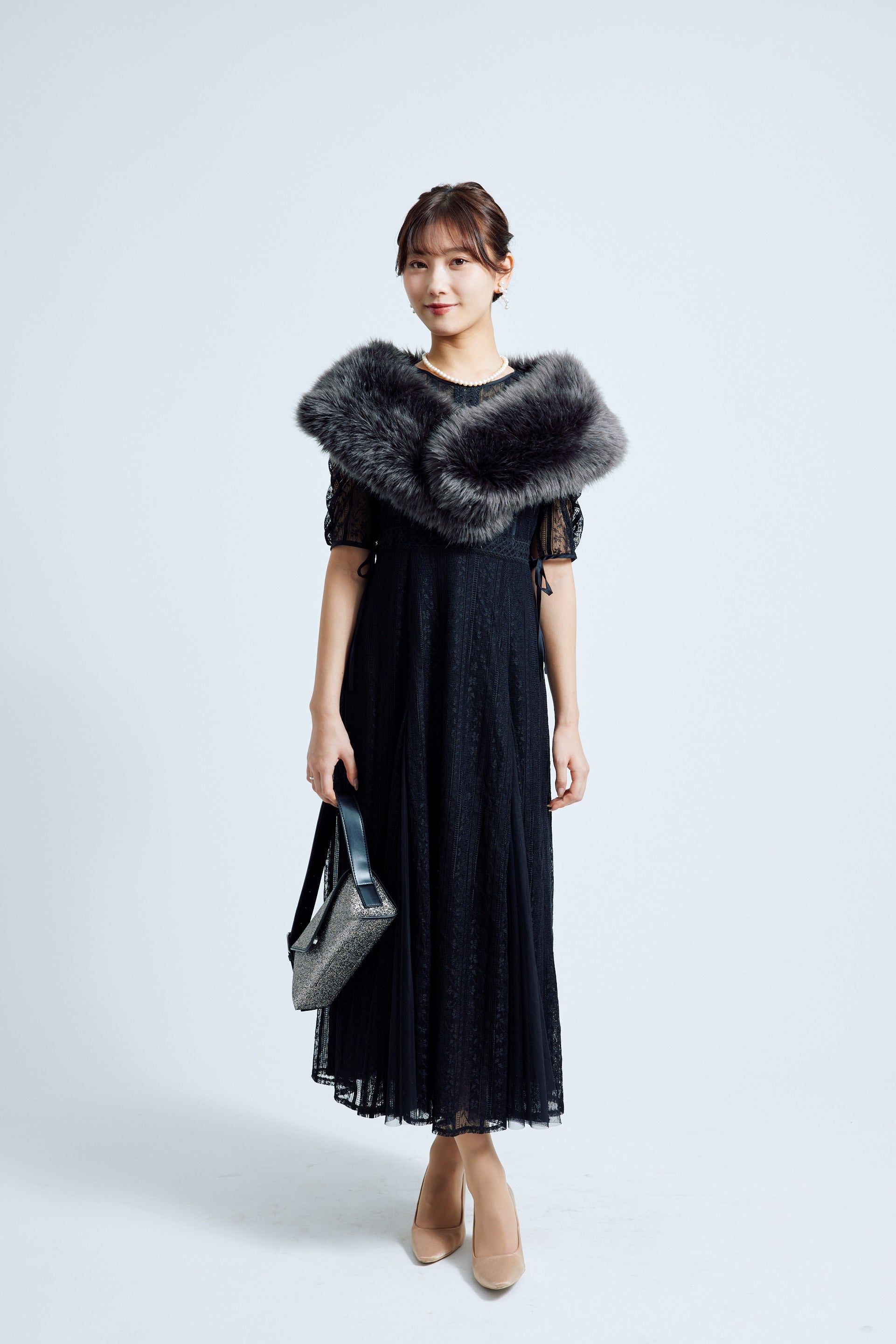 エコファーショール ダークグレー