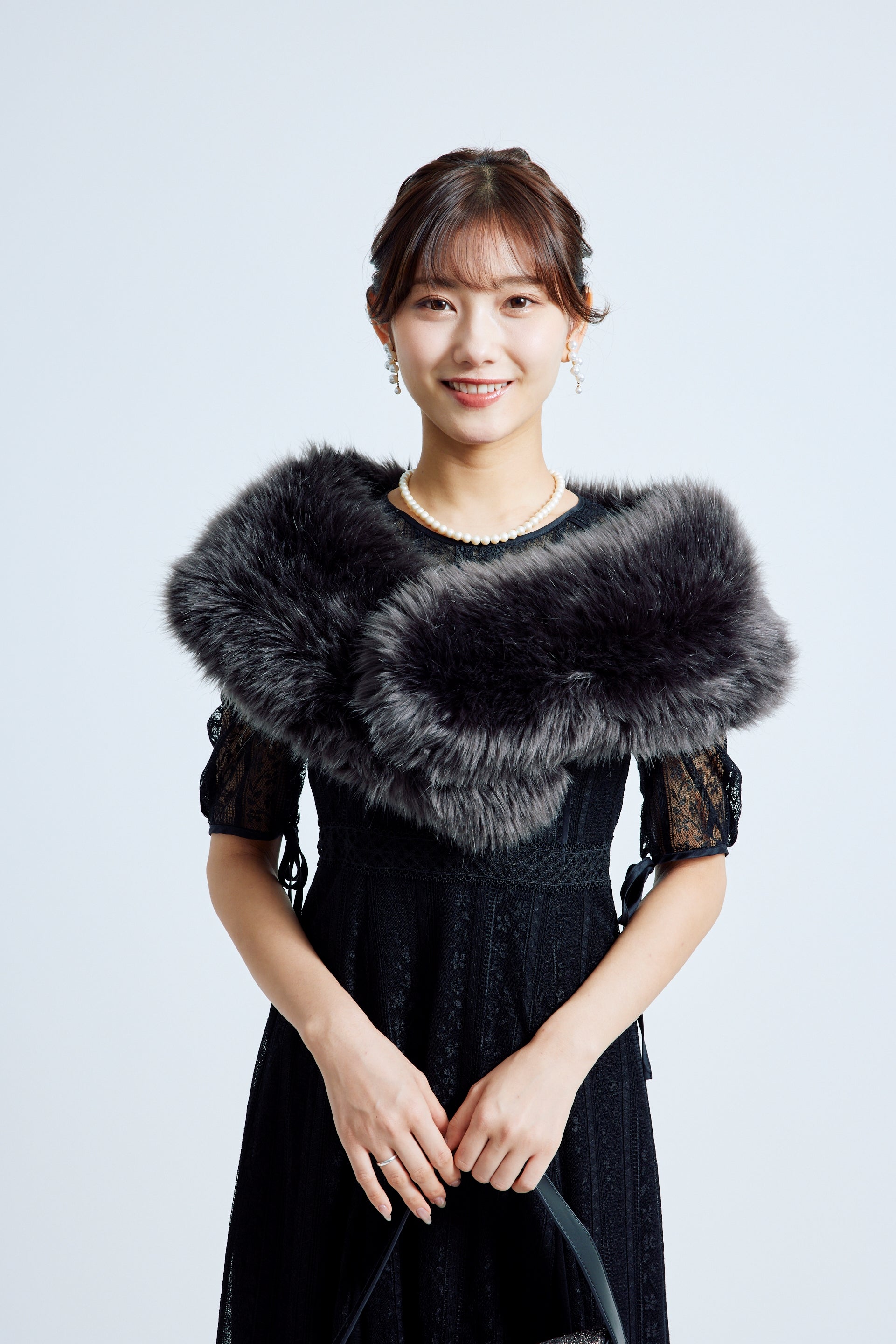 エコファーショール ダークグレー