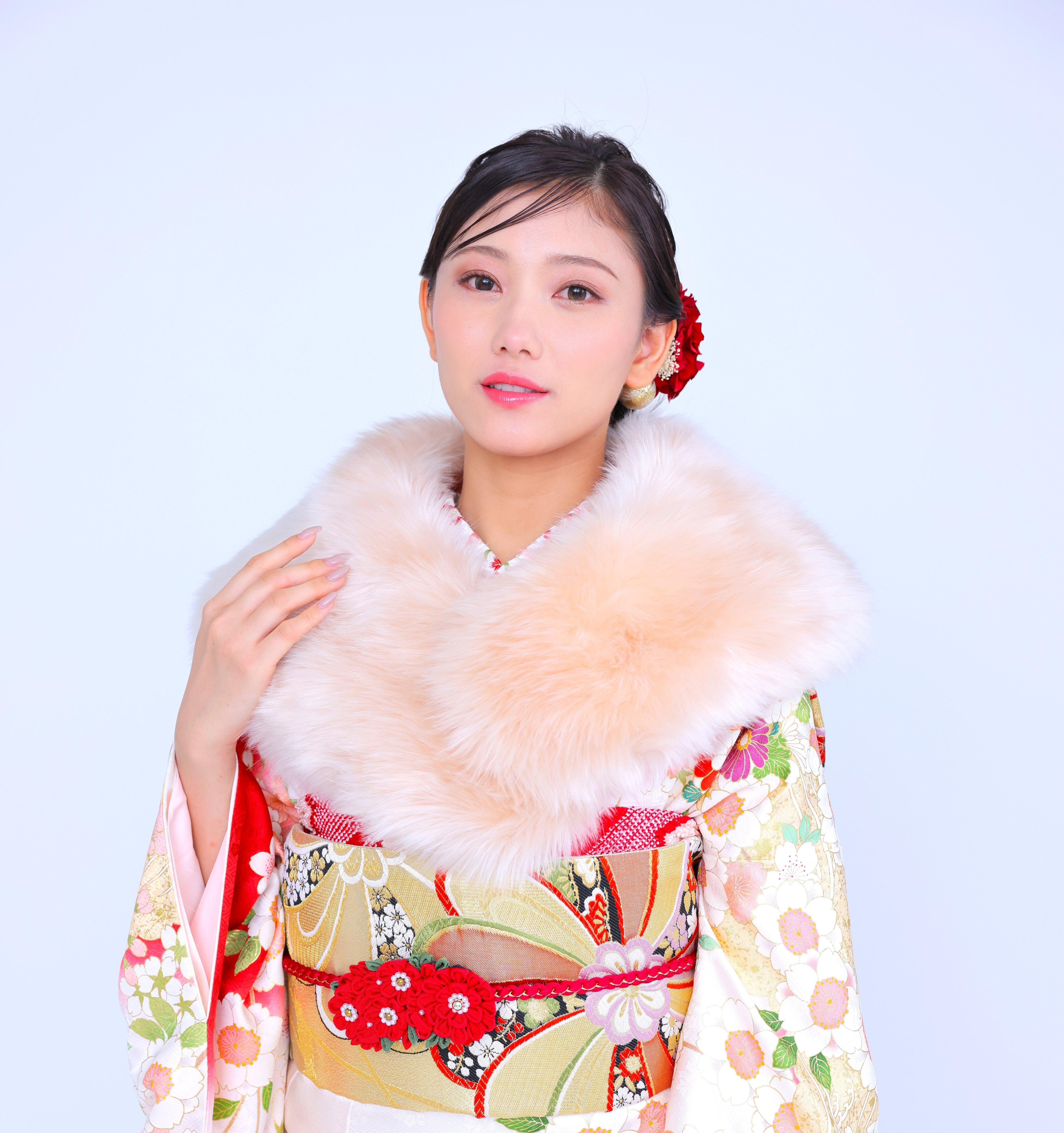 エコファーショール サーモンピンク