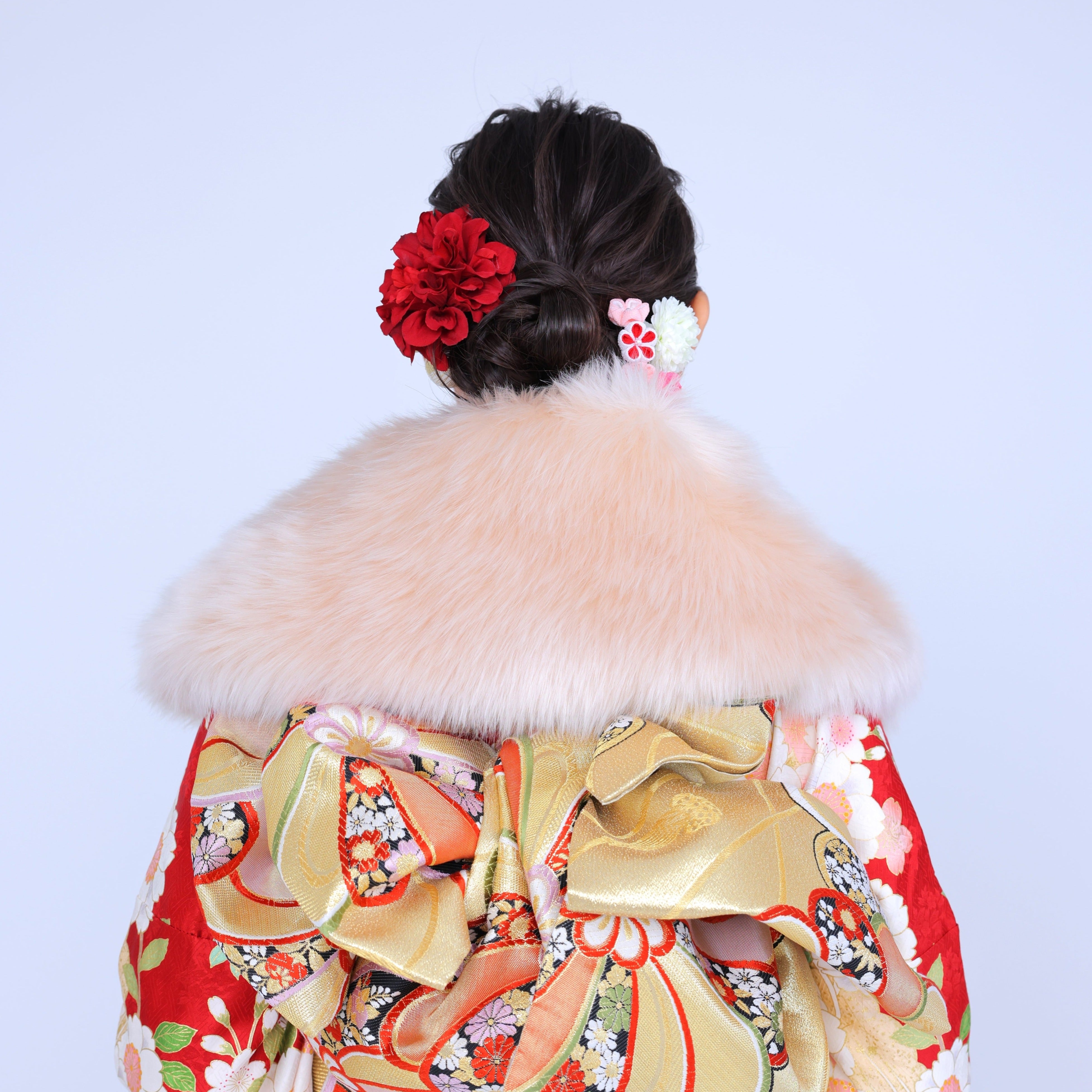 エコファーショール サーモンピンク