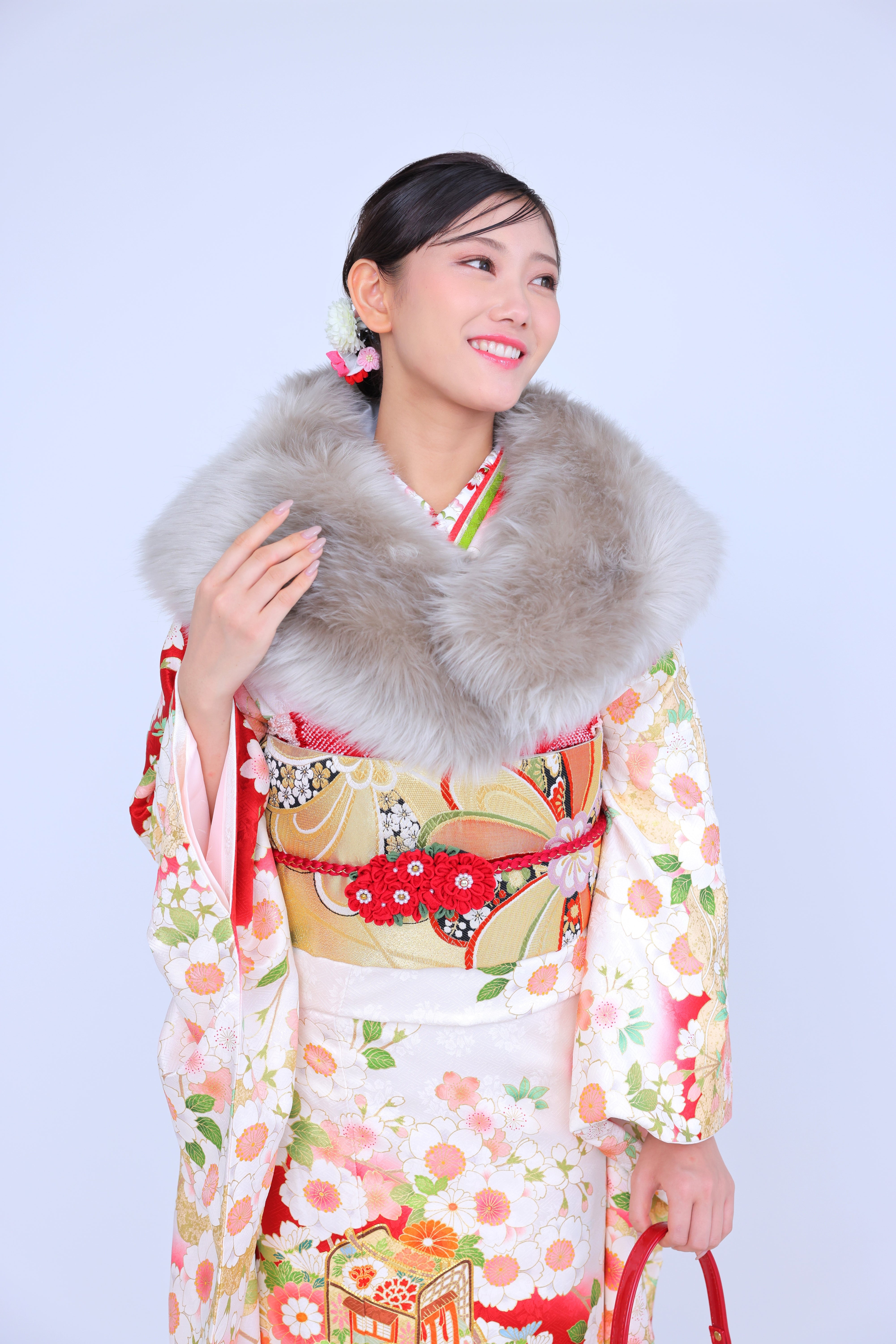 エコファーショール グレージュ