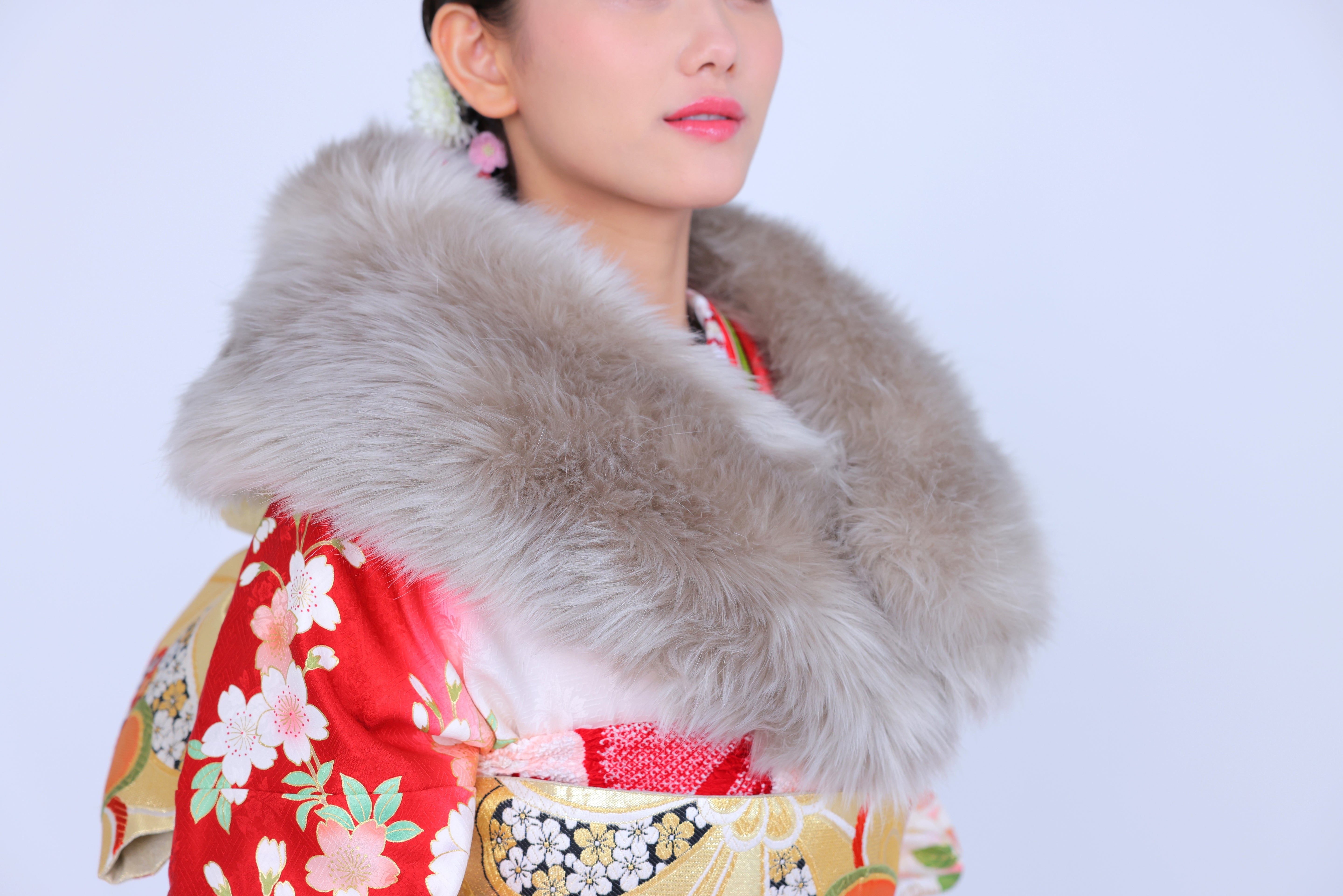 エコファーショール グレージュ