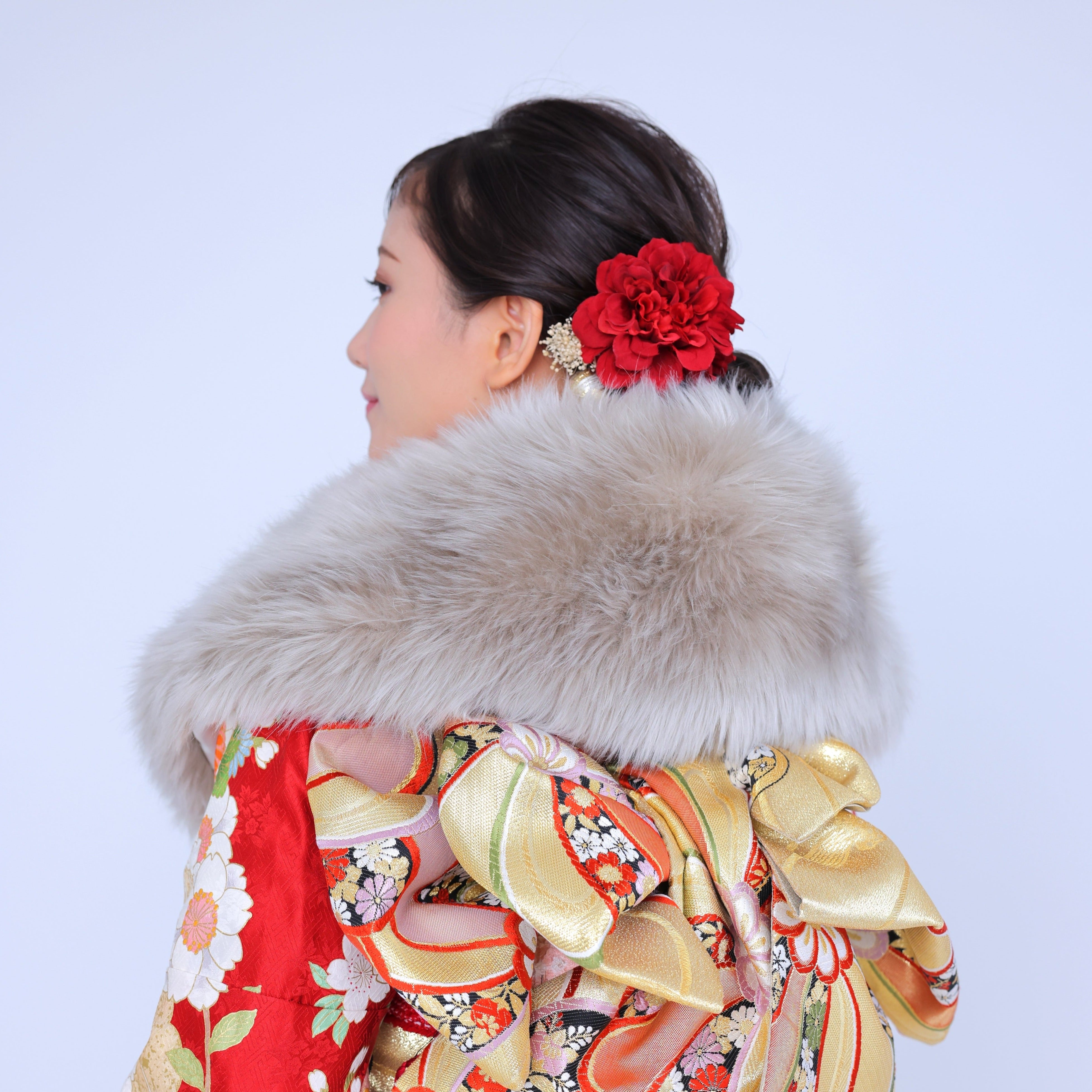 エコファーショール グレージュ