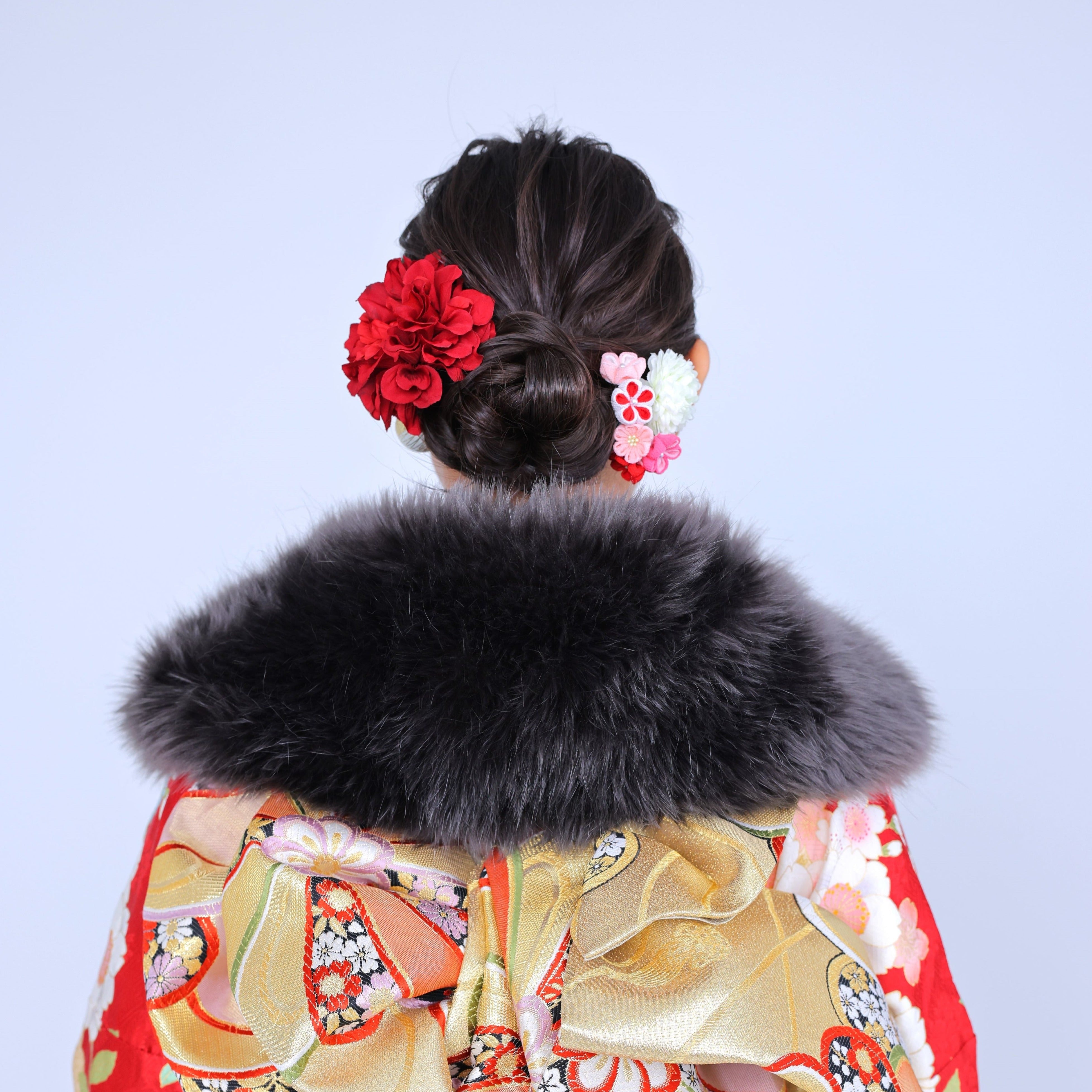 エコファーショール ダークグレー