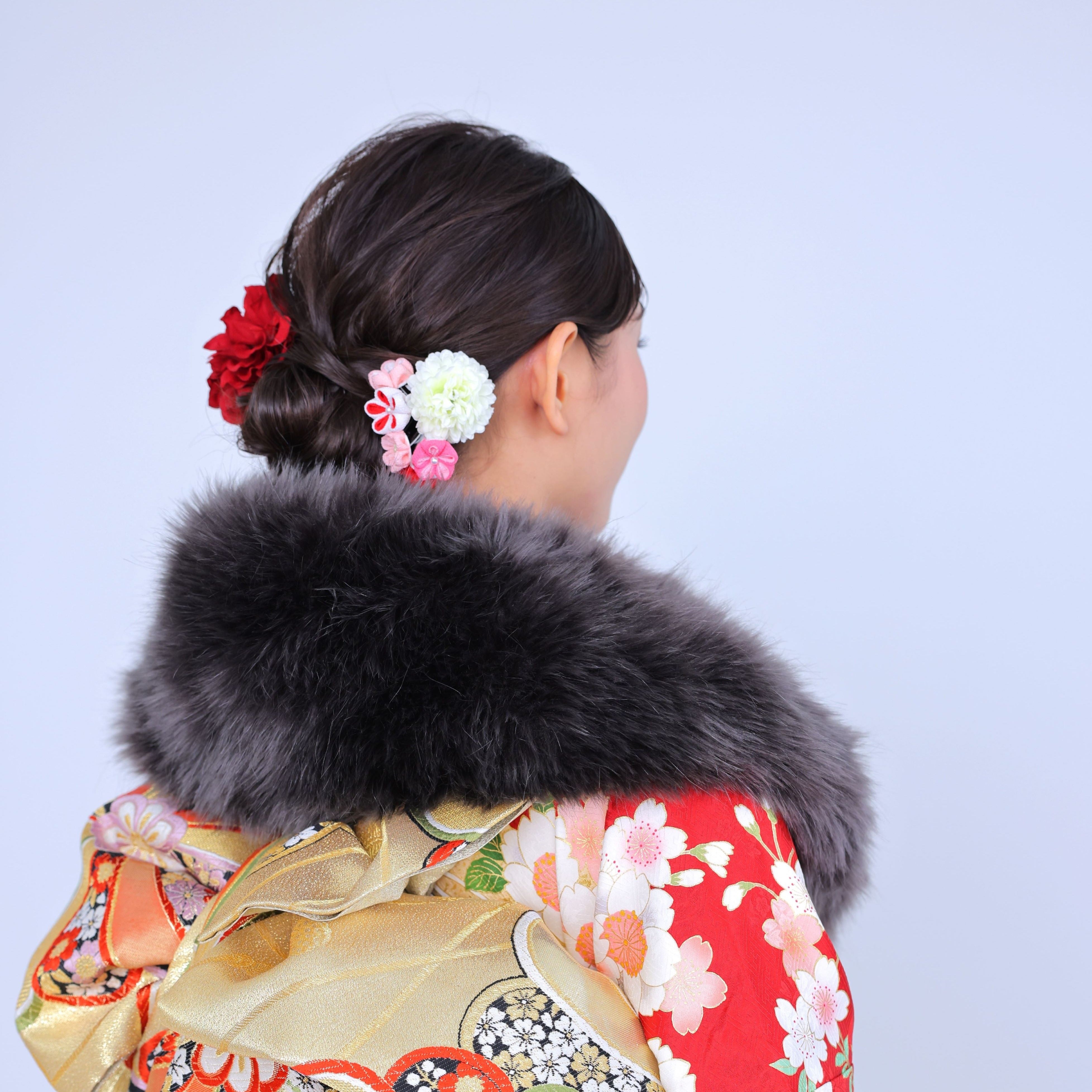 エコファーショール ダークグレー