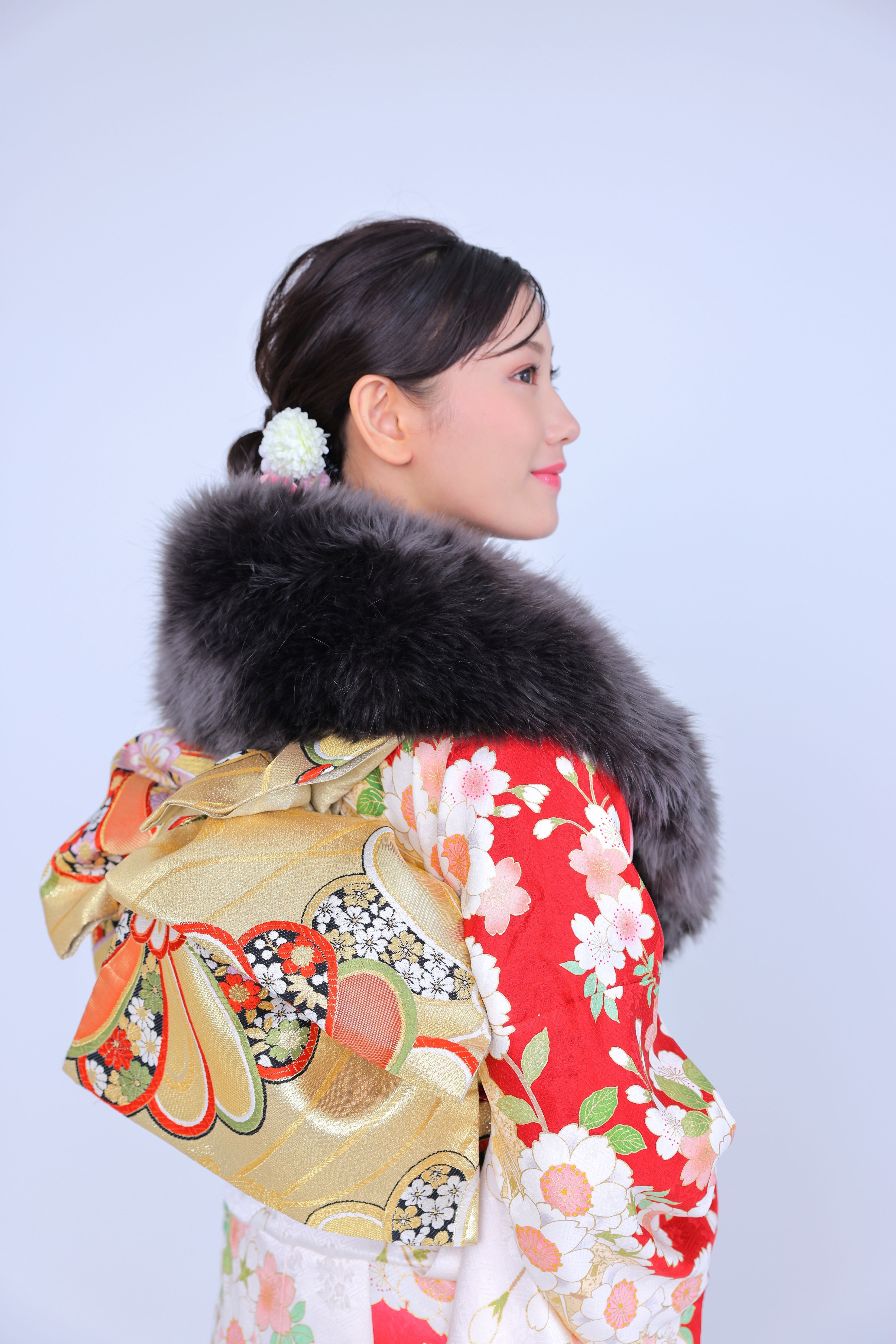 エコファーショール ダークグレー